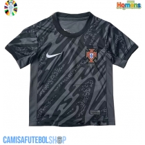 Camisa de time de futebol Portugal Goleiro Replicas 2º Equipamento Europeu 2024 Manga Curta